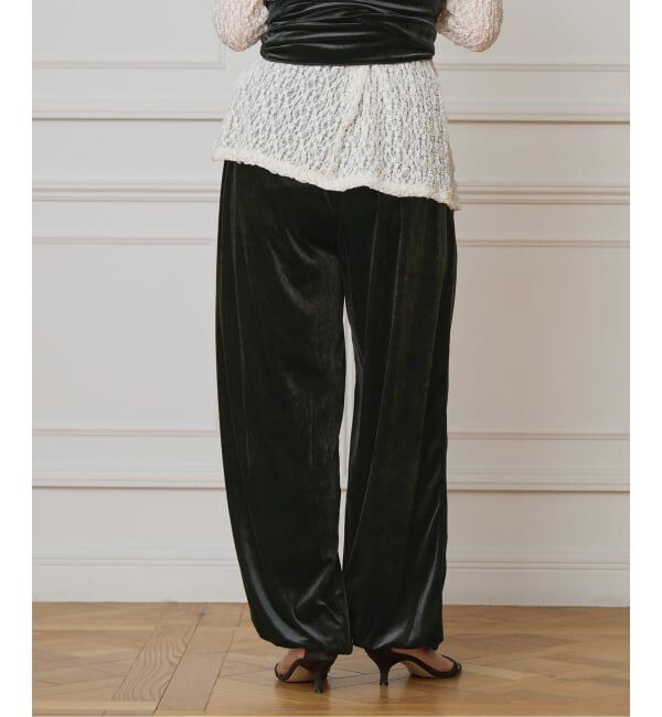 IENA LA BOUCLE「IENA LA BOUCLE トリアセベロアイージーパンツ」|その他|