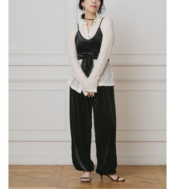 IENA LA BOUCLE「IENA LA BOUCLE トリアセベロアイージーパンツ」|その他|