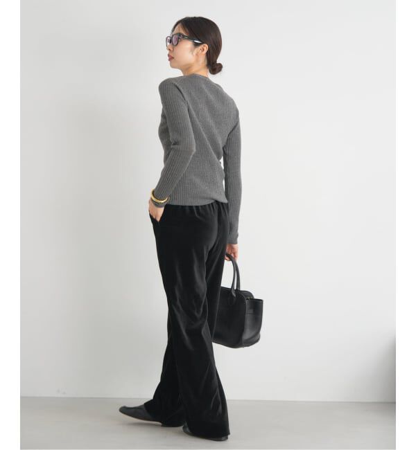 IENA「スカラップドベルベットパンツ」|その他|