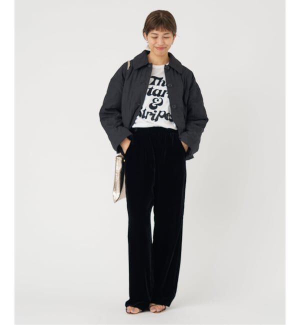 IENA「スカラップドベルベットパンツ」|その他|