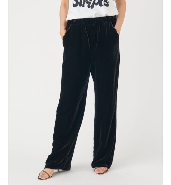 IENA「スカラップドベルベットパンツ」|その他|