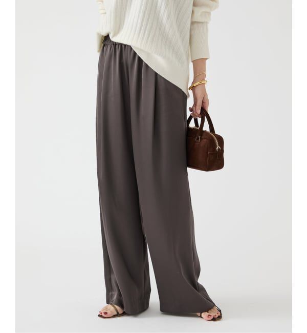 IENA「ダブルサテンイージーパンツ」|その他|