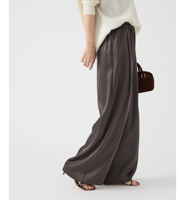 IENA「ダブルサテンイージーパンツ」|その他|