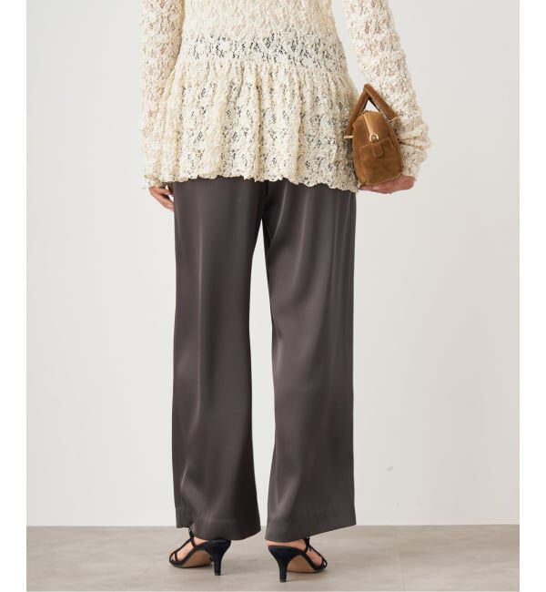 IENA「ダブルサテンイージーパンツ」|その他|