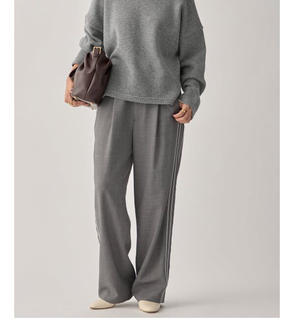 VERMEIL par iena「side line tuck パンツ」|その他|