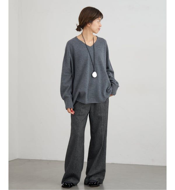 IENA「《追加》ウォッシャブル ツイードイージースラックス」|その他|