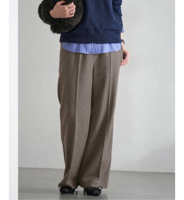 IENA「《追加》ウォッシャブル ツイードイージースラックス」|その他|