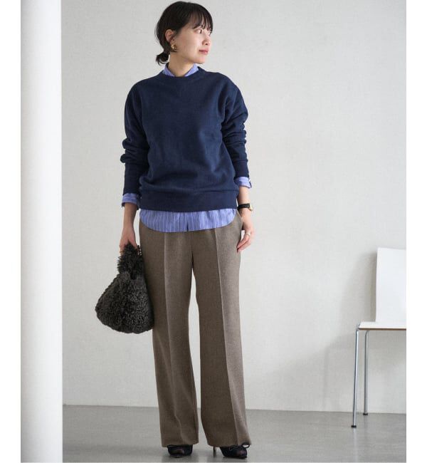 IENA「《追加》ウォッシャブル ツイードイージースラックス」|その他|