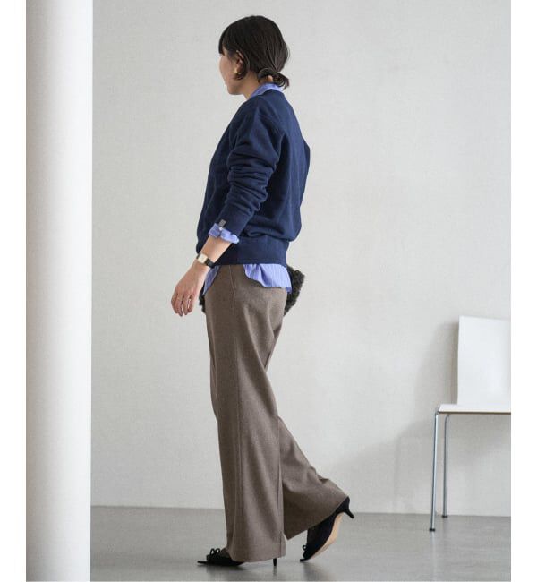 IENA「《追加》ウォッシャブル ツイードイージースラックス」|その他|