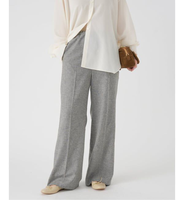 IENA「《追加》ウォッシャブル ツイードイージースラックス」|その他|