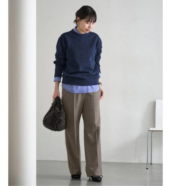 IENA「《追加》ウォッシャブル ツイードイージースラックス」|その他|