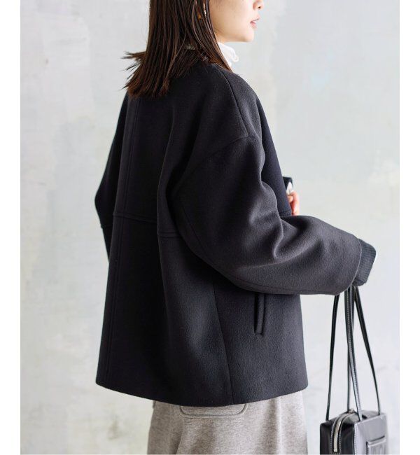 JOURNAL STANDARD「《追加2》スーパー140ビーバーノーカラーショートコート」|その他|