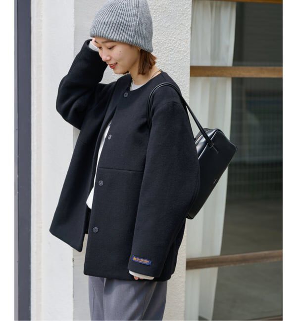 追加》スーパーファインビーバークルーネックコート（JOURNAL STANDARD