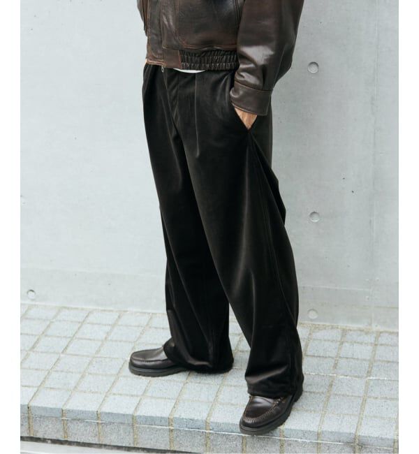 JOURNAL STANDARD「トリコット ベロア フェード オーバー パンツ」|その他|