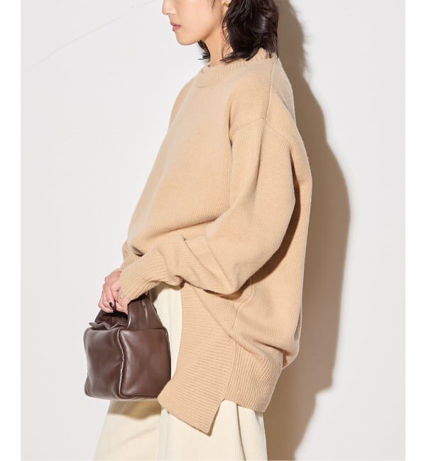 journal standard L'essage「【R2W/アールツーダブリュー】NICOLAS ROUND KN：ニット」|ニット・セーター|ベージュ
