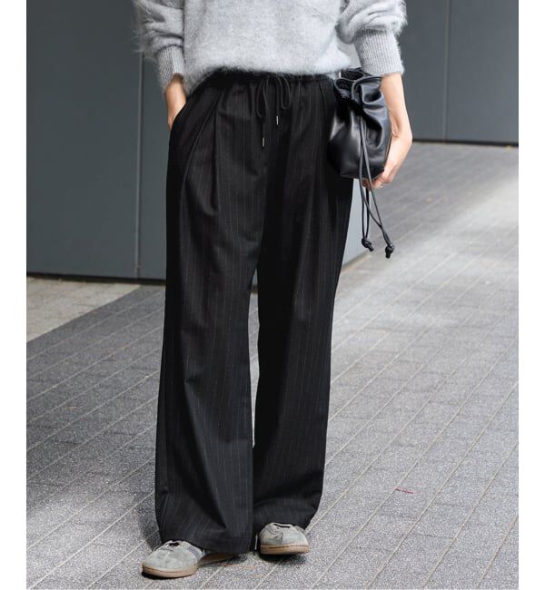 JOURNAL STANDARD「PATTERN WOOL イージーパンツ」|その他|ブラック