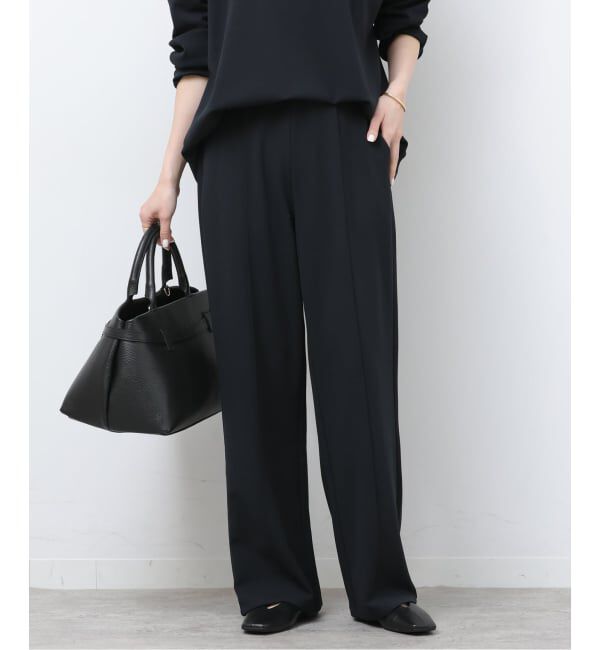 JOURNAL STANDARD relume「NONIRONジョーゼットワイドストレートパンツ」|その他|ブラック