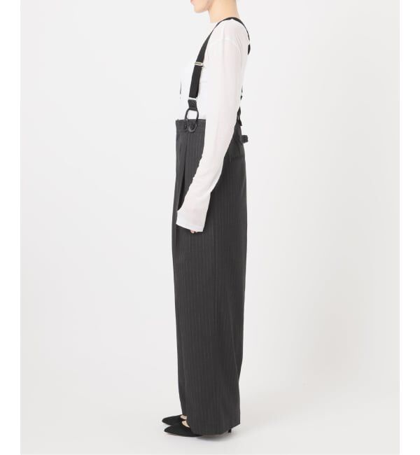 Spick and Span「サスペンダー付きワイドストレートパンツ」|その他|