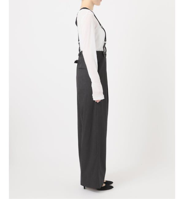 Spick and Span「サスペンダー付きワイドストレートパンツ」|その他|