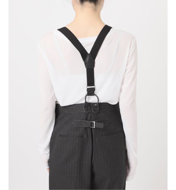 Spick and Span「サスペンダー付きワイドストレートパンツ」|その他|