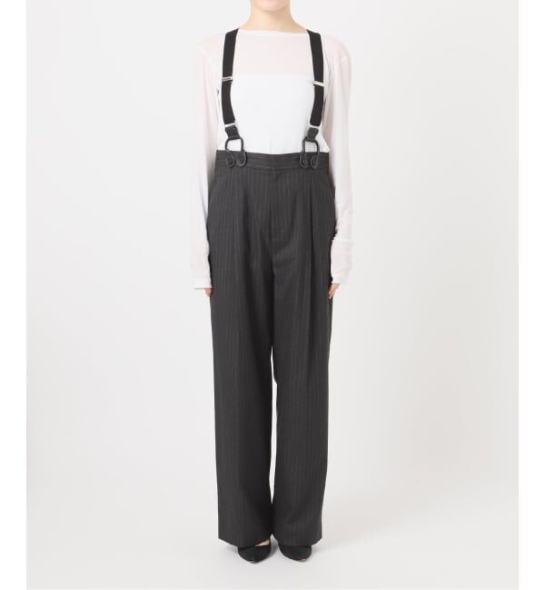 Spick and Span「サスペンダー付きワイドストレートパンツ」|その他|