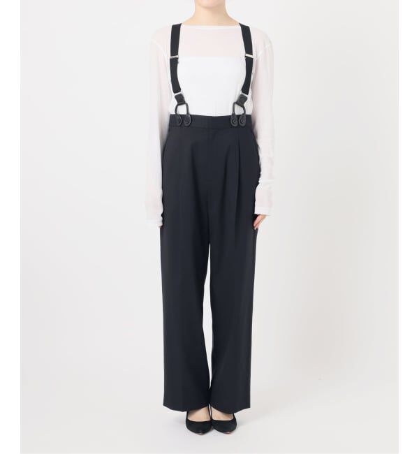 Spick and Span「サスペンダー付きワイドストレートパンツ」|その他|