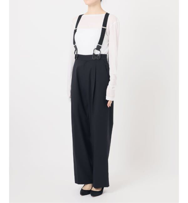 Spick and Span「サスペンダー付きワイドストレートパンツ」|その他|