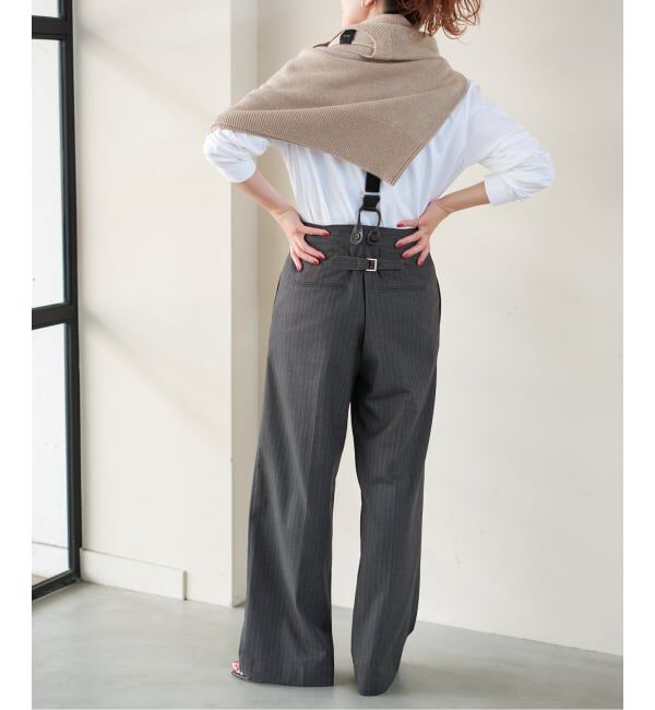 Spick and Span「サスペンダー付きワイドストレートパンツ」|その他|