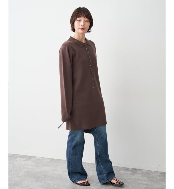 ポロシャツチュニックニットワンピ（Spick and Span）｜ルミネの