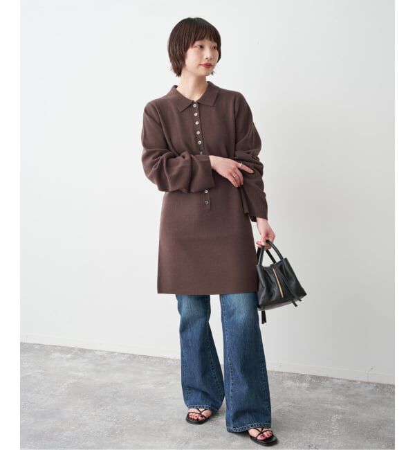 ポロシャツチュニックニットワンピ（Spick and Span）｜ルミネの