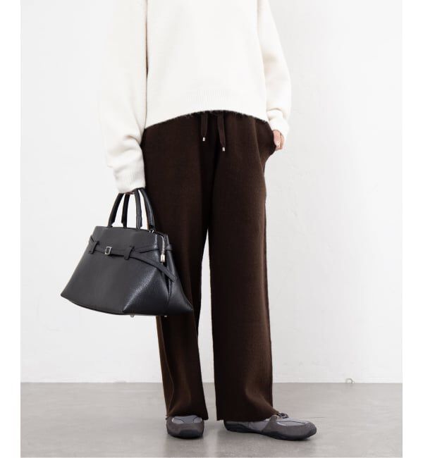 U by SPICK&SPAN「ニットパンツ」|その他|ブラウン