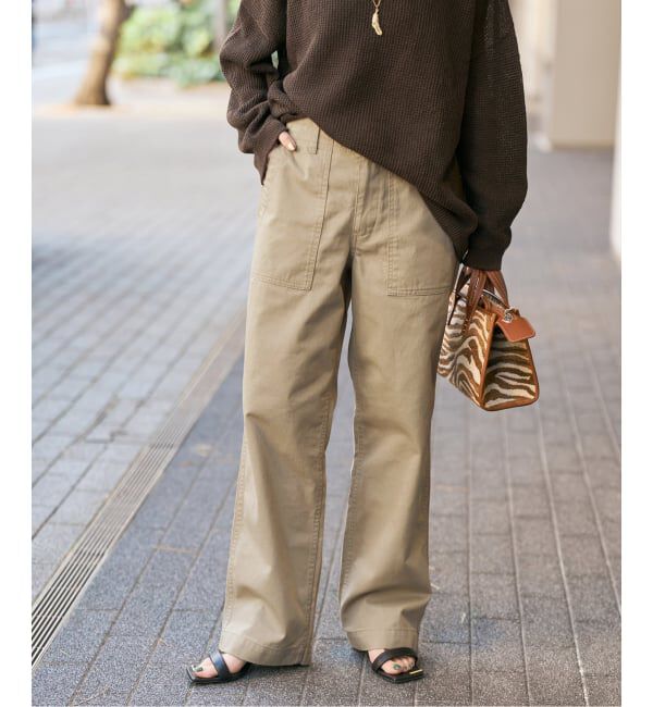 Spick and Span「《新色有り / 追加》ルーズベイカーパンツ」|カーゴ|