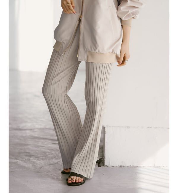 NOBLE「《セットアップ対応》RY/PL ワイドリブ パンツ」|その他|