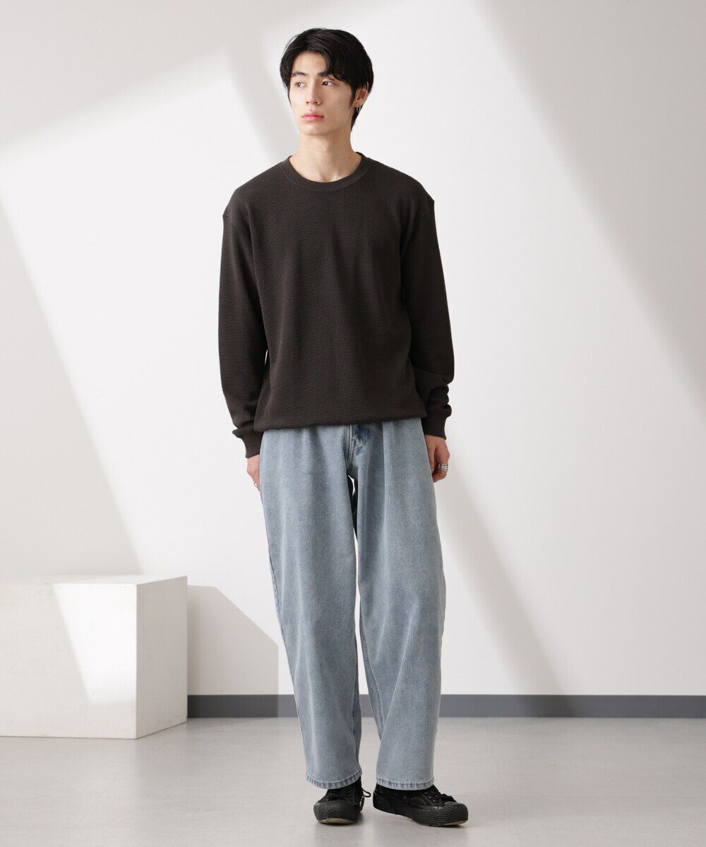 nano･universe「テックワッフルクルーネックTシャツ」|Tシャツ・カットソー|
