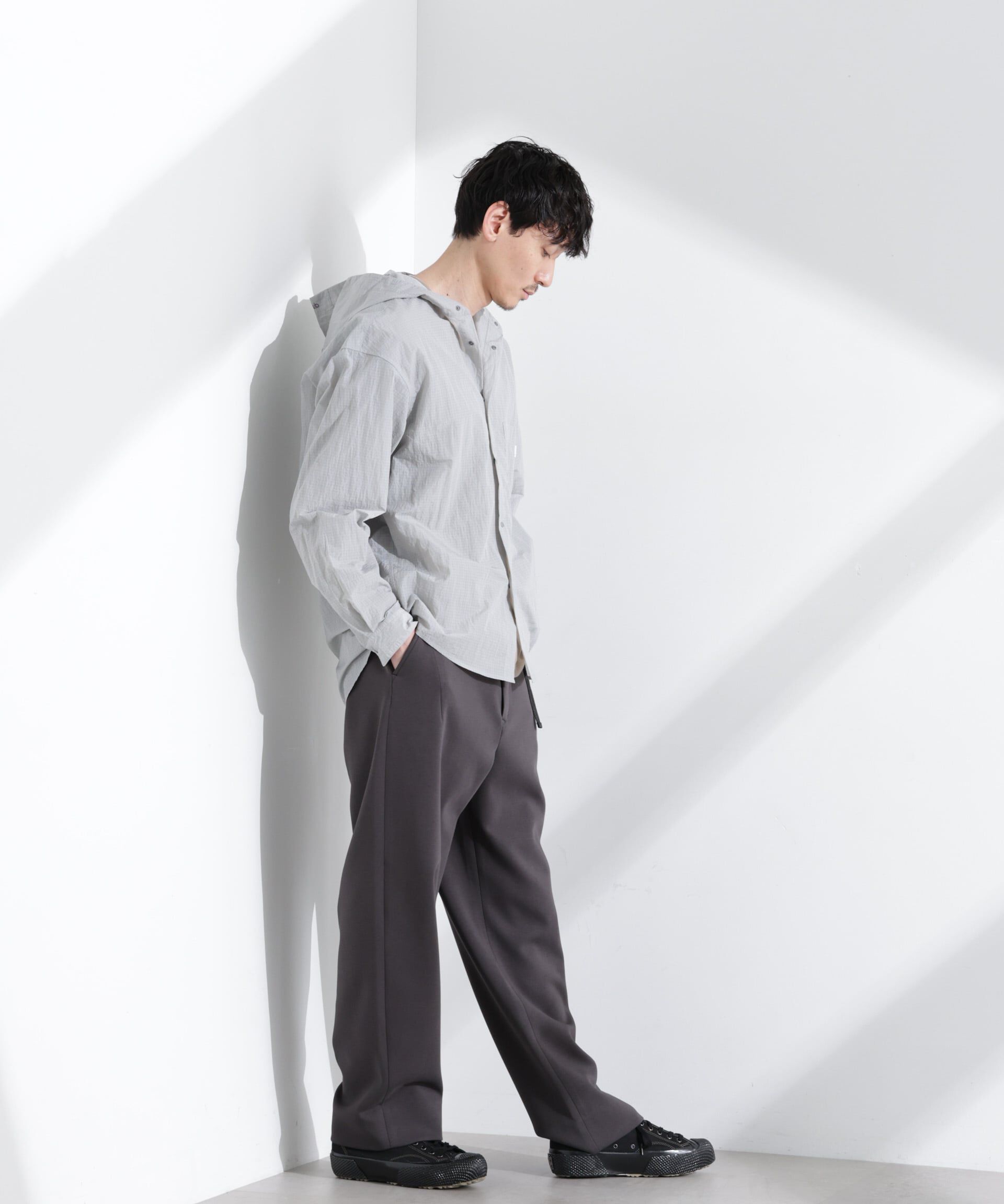 nano･universe「「NJ/CLUB」リップストップ撥水フードシャツ」|シャツ・ブラウス|