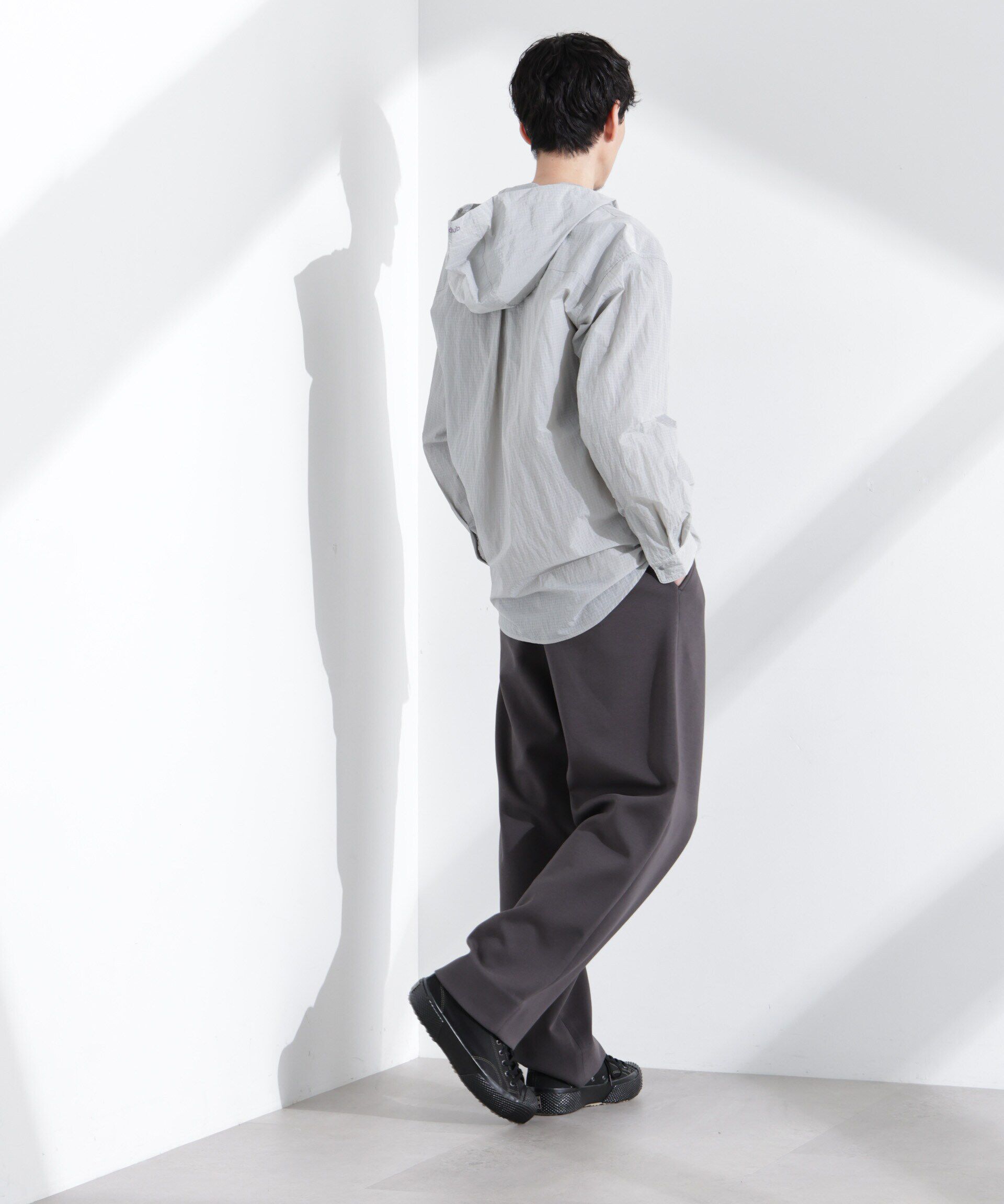 nano･universe「「NJ/CLUB」リップストップ撥水フードシャツ」|シャツ・ブラウス|