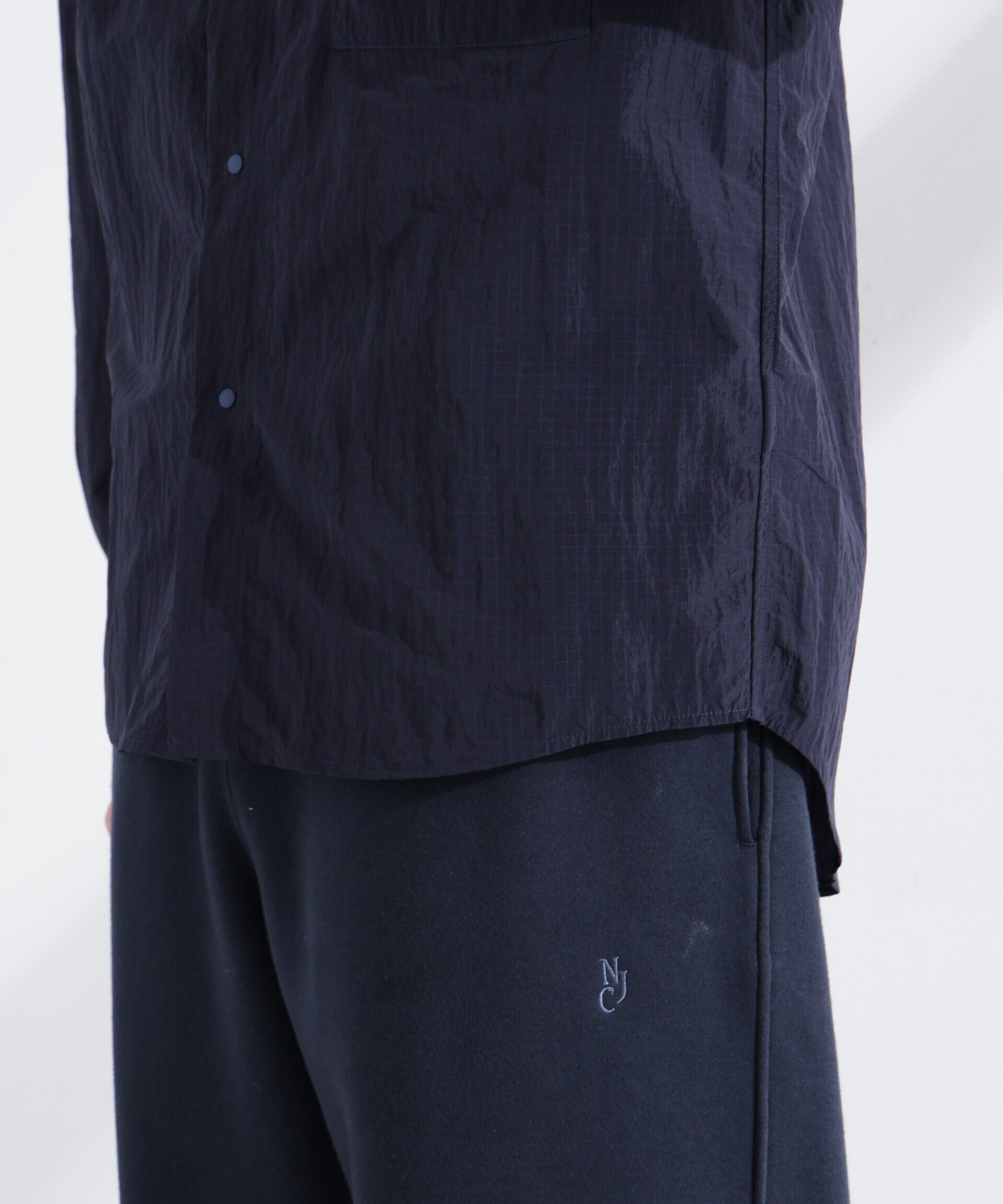 nano･universe「「NJ/CLUB」リップストップ撥水フードシャツ」|シャツ・ブラウス|