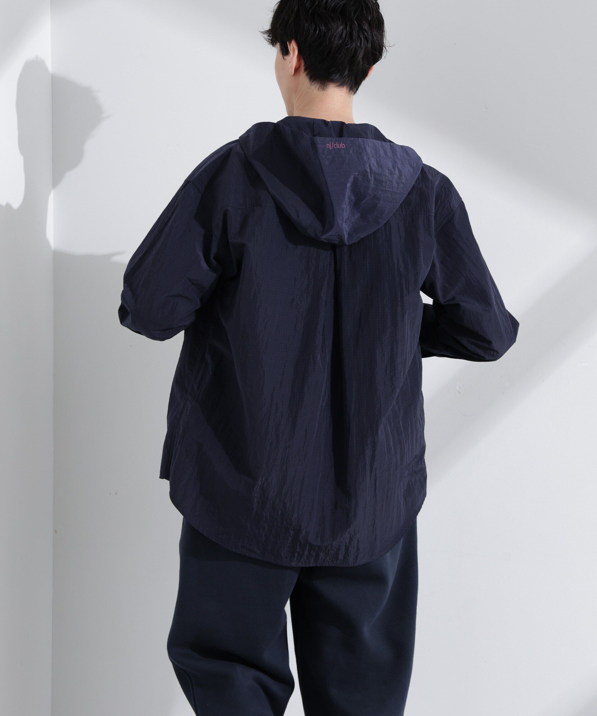 nano･universe「「NJ/CLUB」リップストップ撥水フードシャツ」|シャツ・ブラウス|