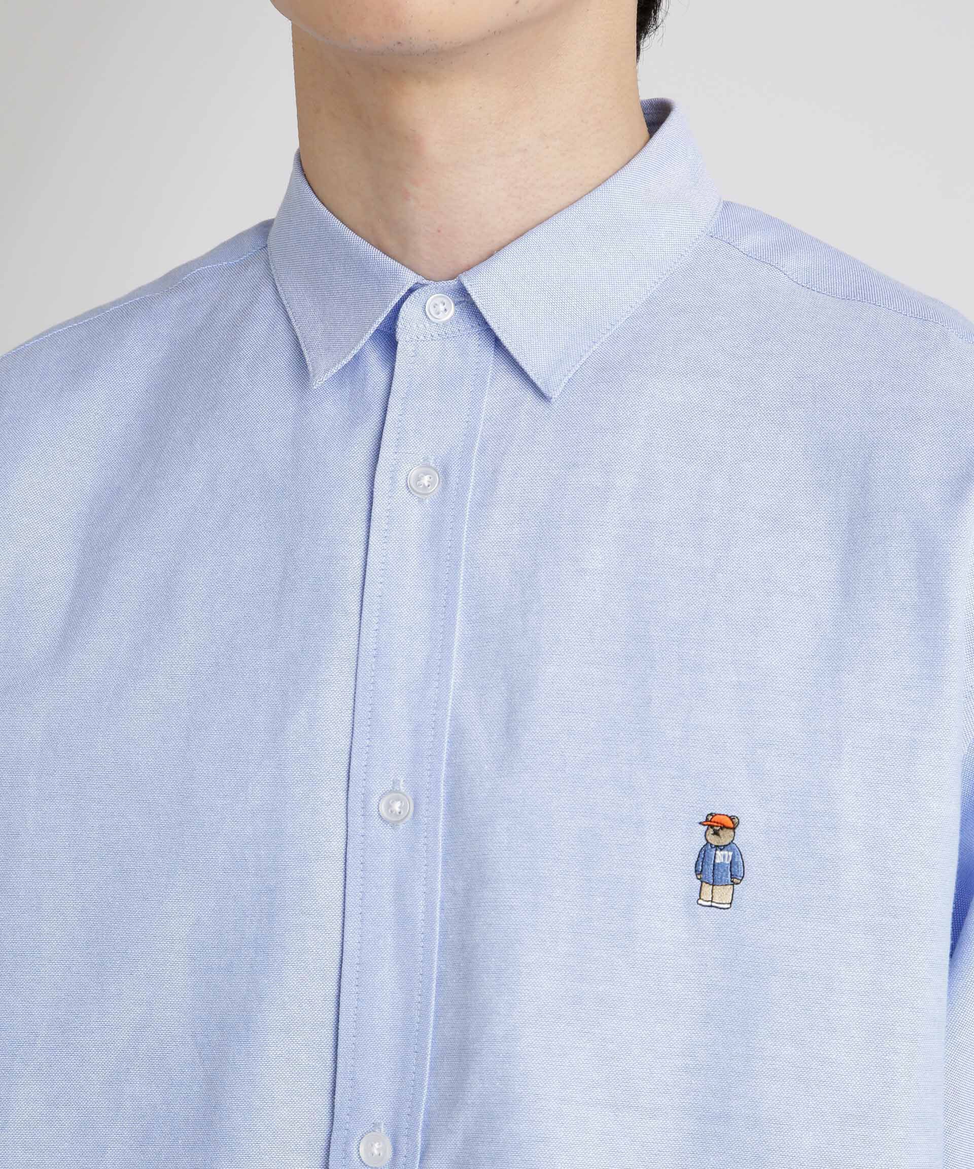 nano･universe「ナノベアワンポイントシャツ半袖」|シャツ・ブラウス|