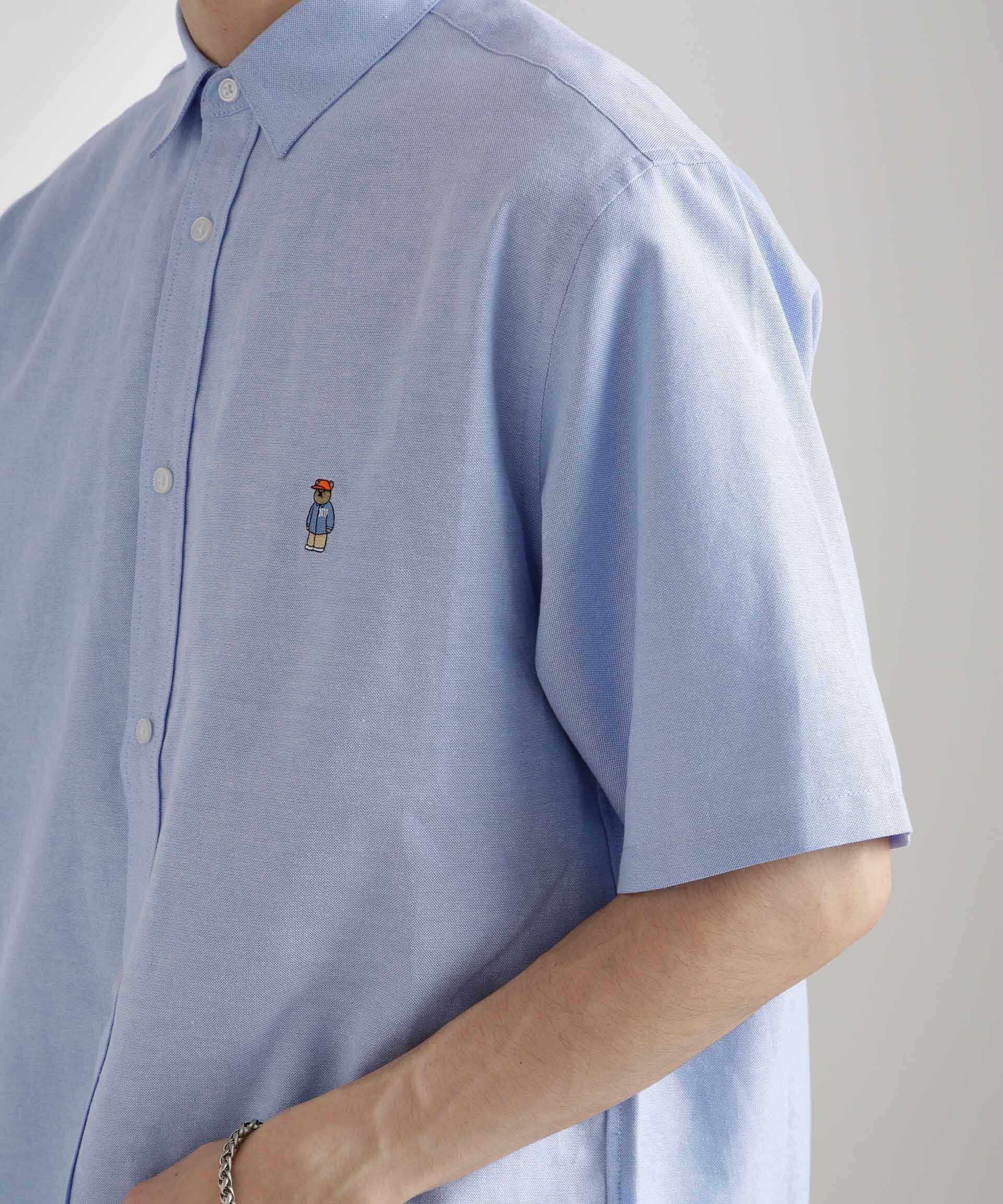 nano･universe「ナノベアワンポイントシャツ半袖」|シャツ・ブラウス|