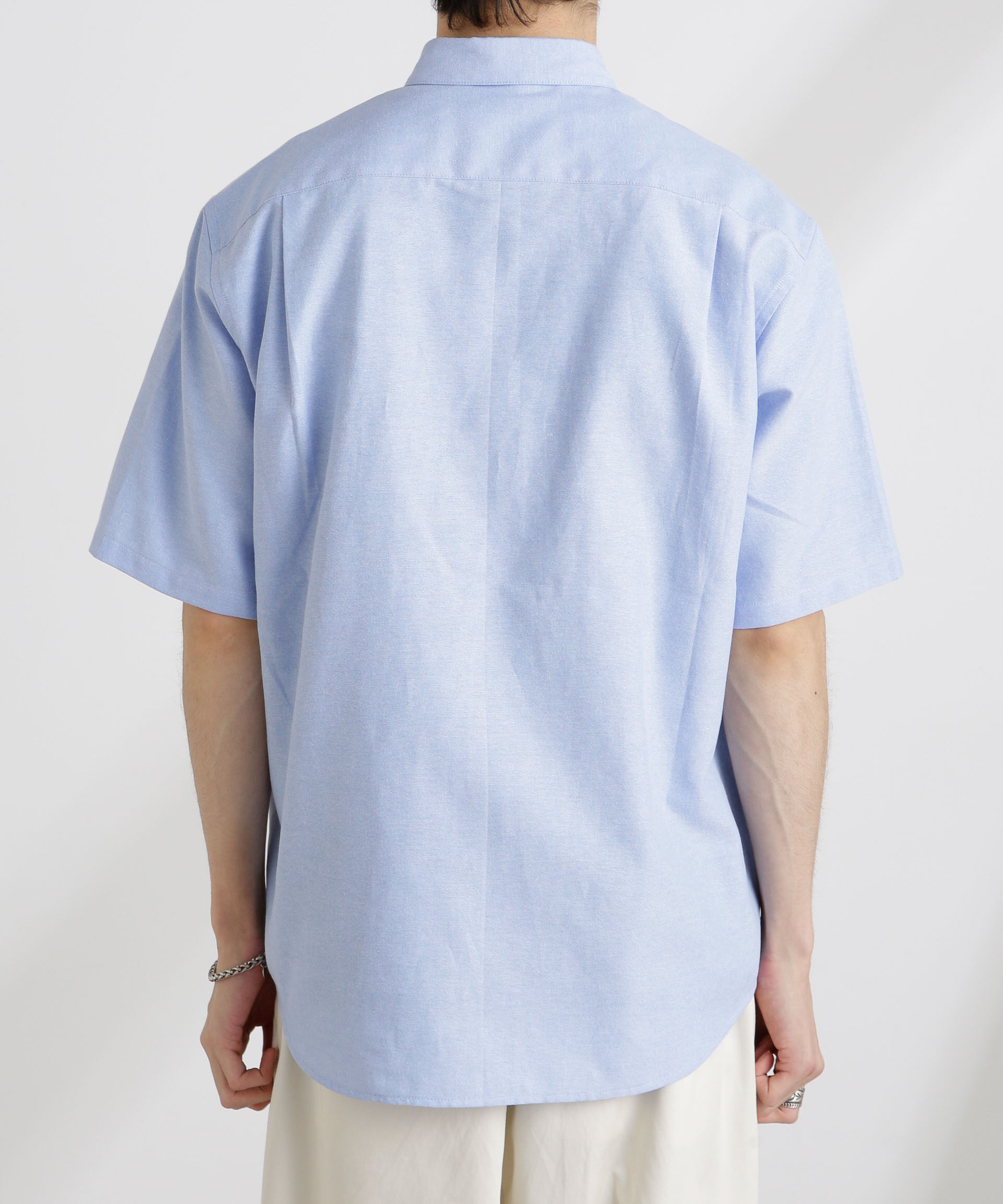 nano･universe「ナノベアワンポイントシャツ半袖」|シャツ・ブラウス|