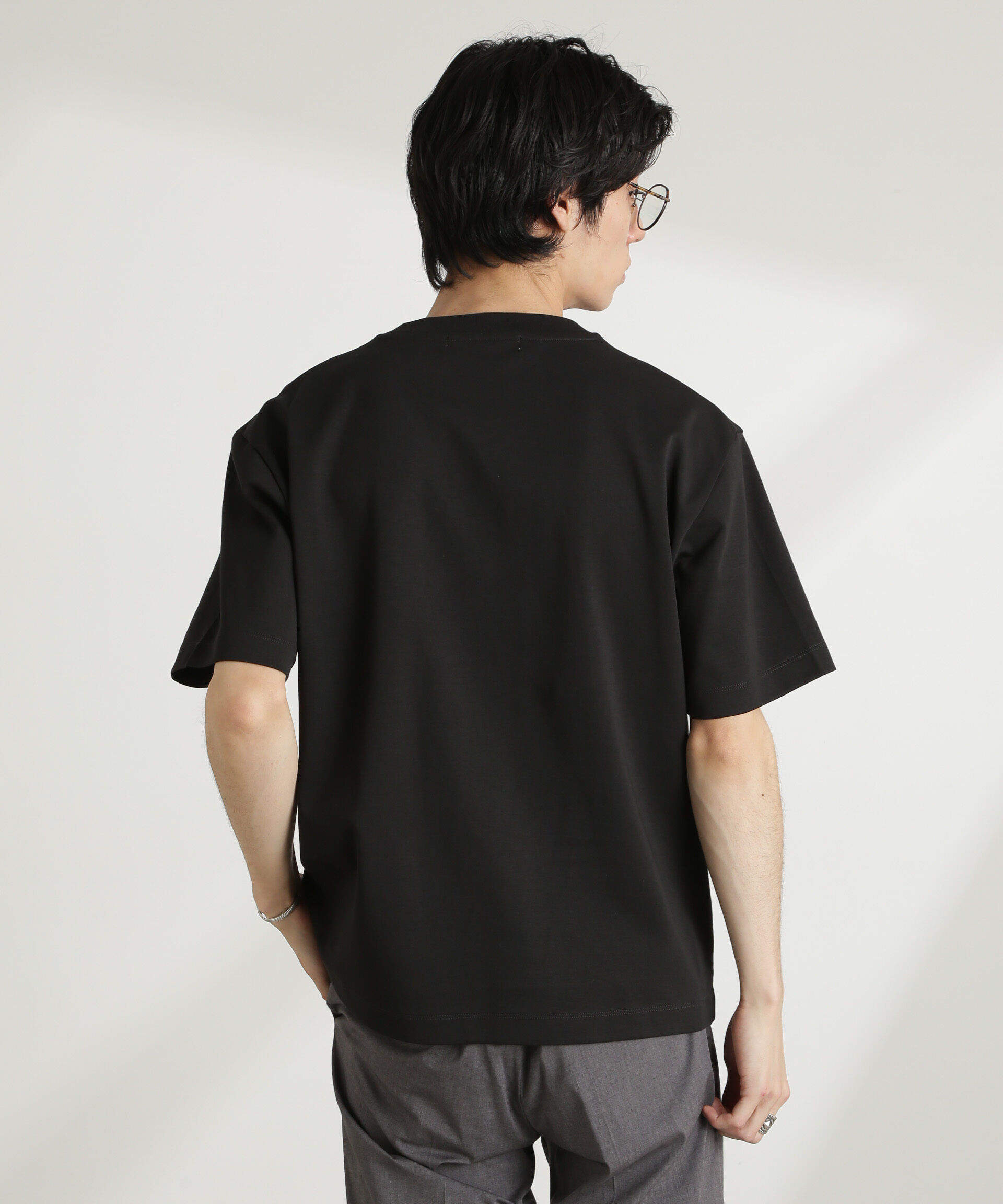 nano･universe「ダブルスムースクルーネックBIGTシャツ 半袖」|Tシャツ・カットソー|