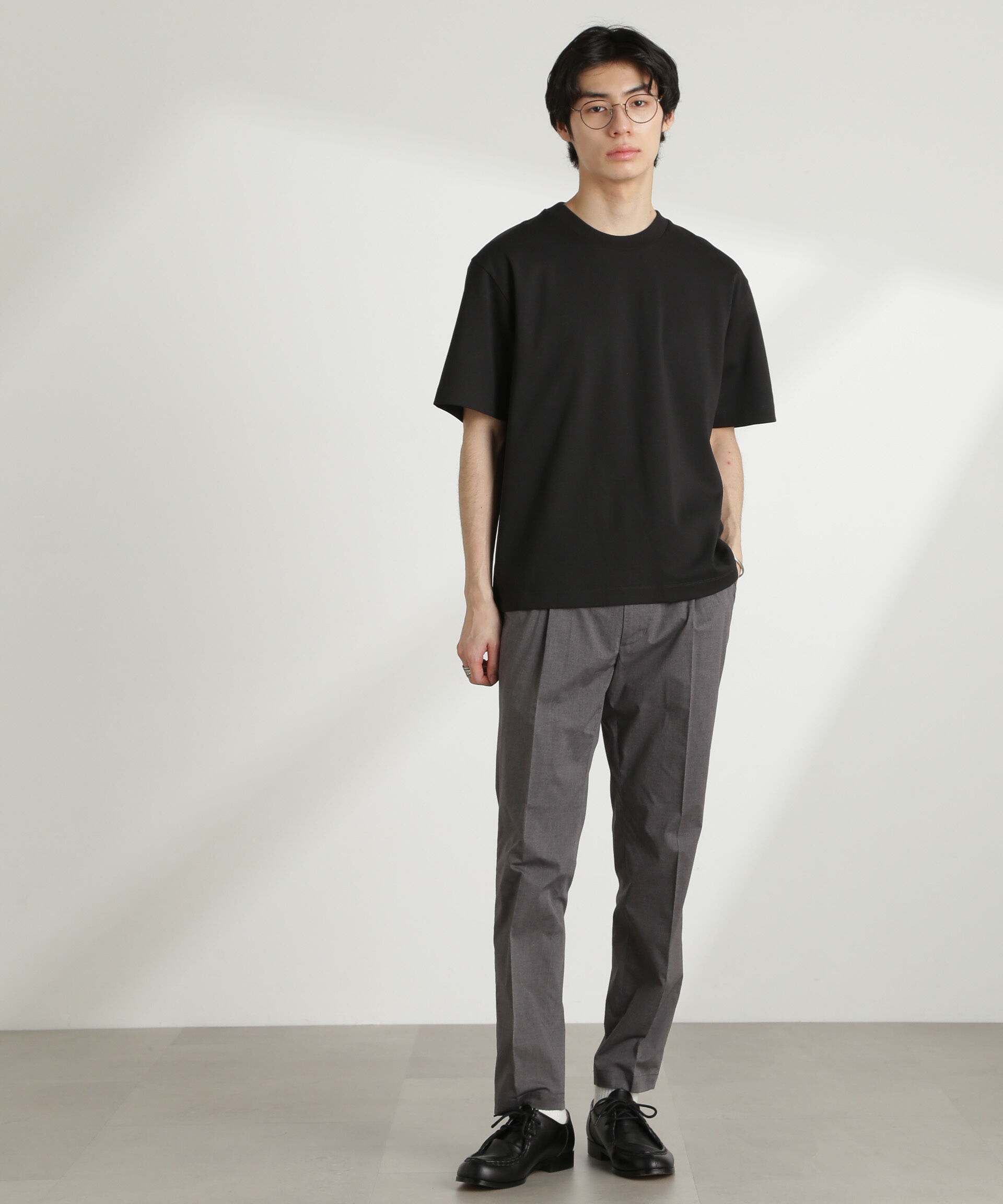 nano･universe「ダブルスムースクルーネックBIGTシャツ 半袖」|Tシャツ・カットソー|