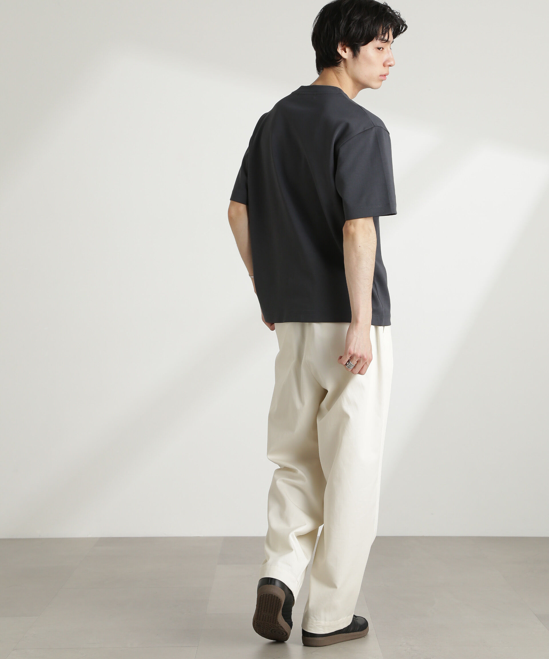 nano･universe「ダブルスムースクルーネックBIGTシャツ 半袖」|Tシャツ・カットソー|