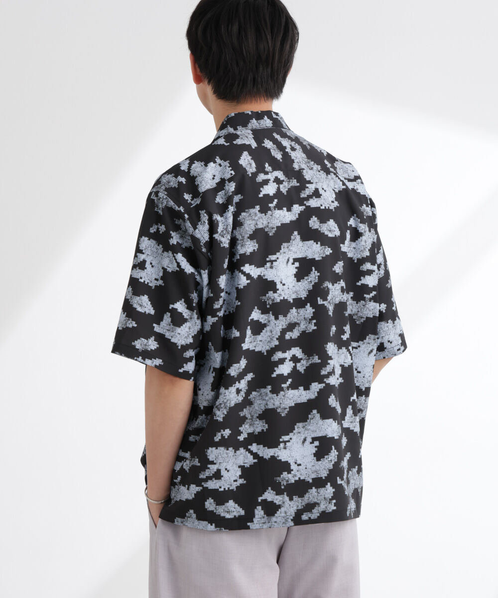 nano･universe「オリジナルパターン開襟シャツ 半袖」|シャツ・ブラウス|