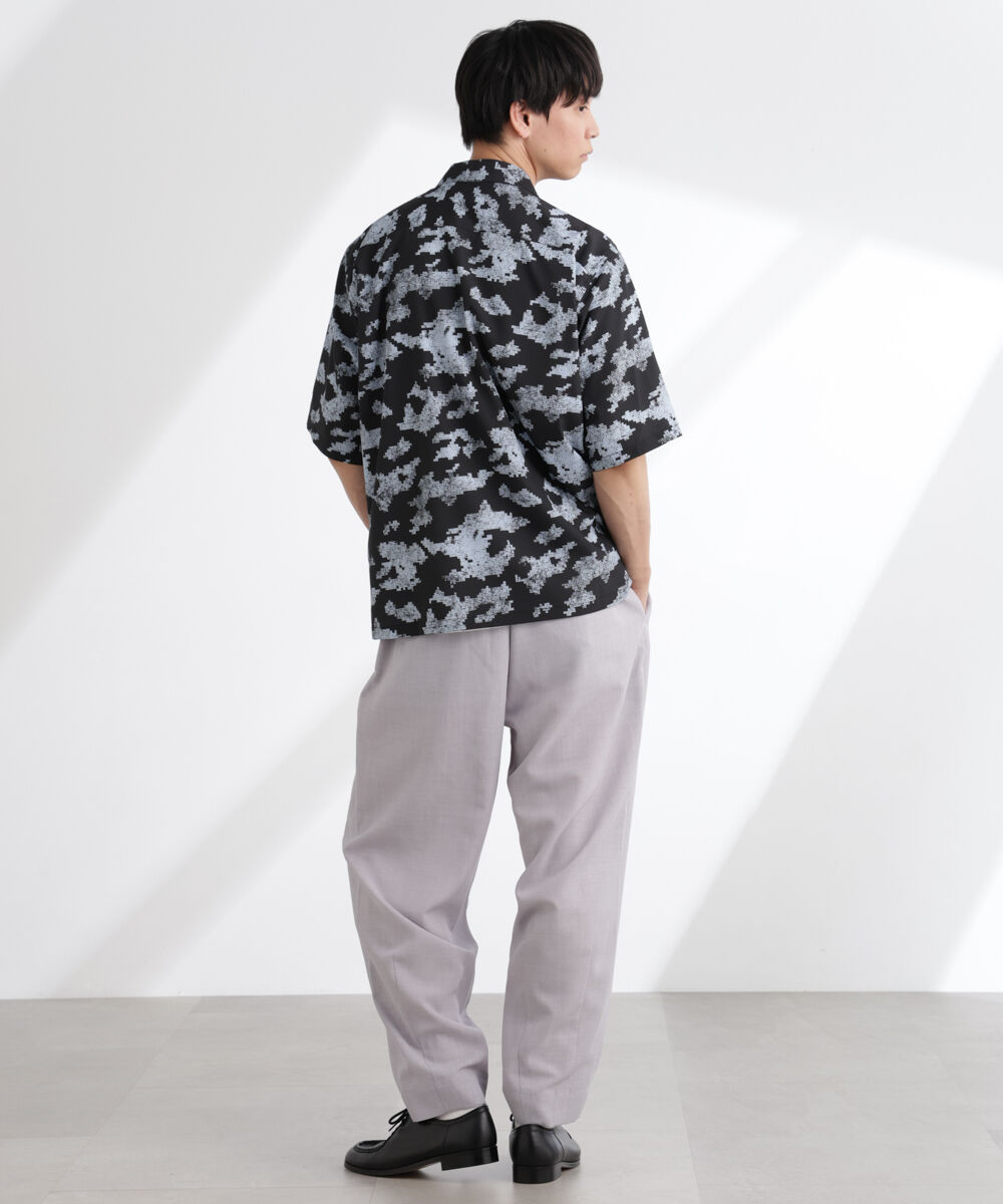nano･universe「オリジナルパターン開襟シャツ 半袖」|シャツ・ブラウス|