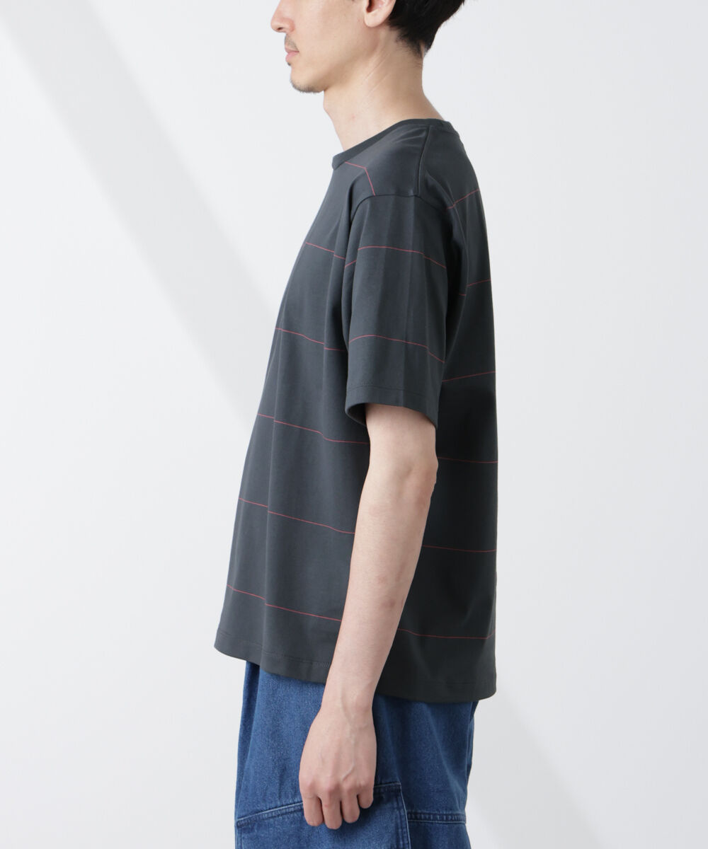 nano･universe「パネルボーダーTシャツ 半袖」|Tシャツ・カットソー|