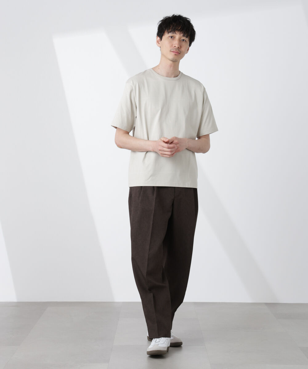 nano･universe「パネルボーダーTシャツ 半袖」|Tシャツ・カットソー|