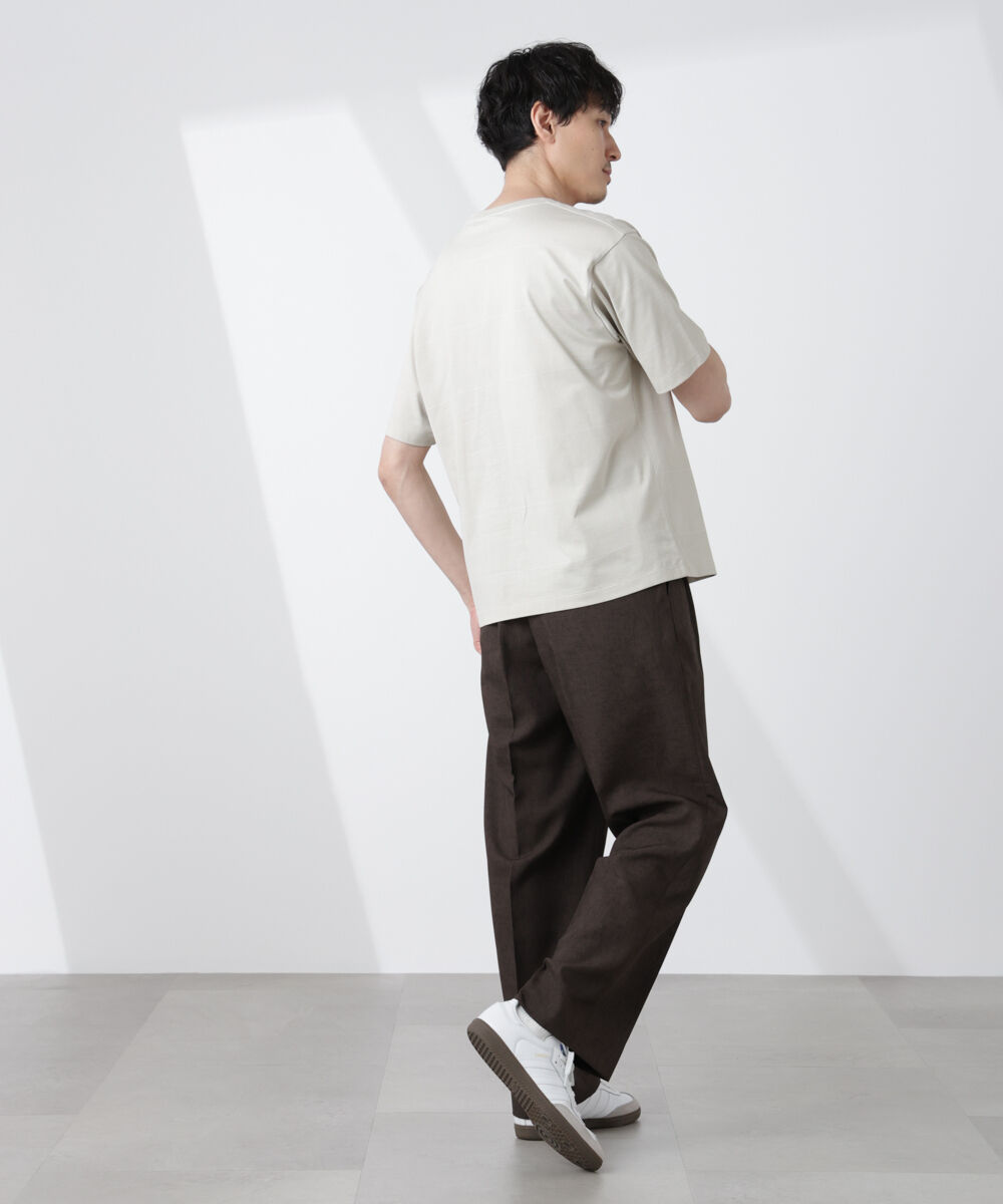 nano･universe「パネルボーダーTシャツ 半袖」|Tシャツ・カットソー|