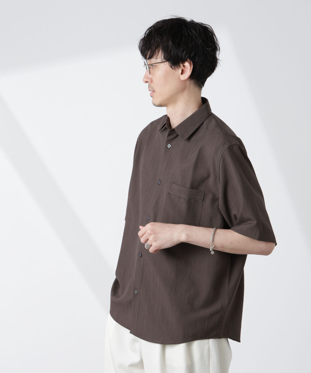 nano･universe「セオアルファシャツ 半袖（セットアップ可）」|シャツ・ブラウス|